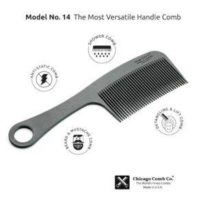 Chicago Comb Co. Model #14 Carbon Fiber